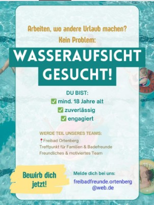 Wasseraufsicht gesucht