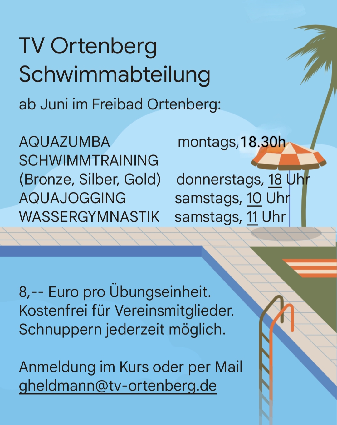 Einladung zum Anbaden